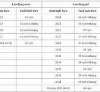 Độ Tuổi Lao Động Nam Giới 2024